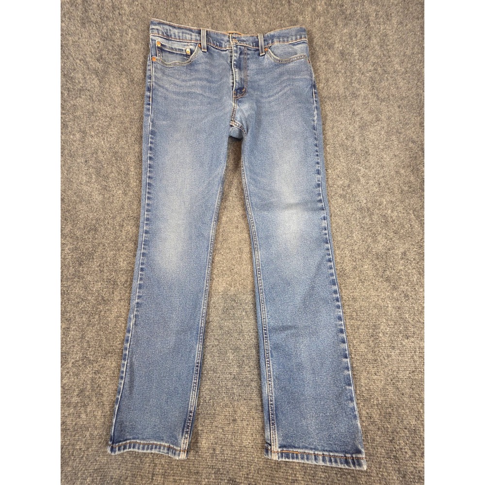 Levis 511 Slim Fit All Seasons Tech Medium Wash Blue Denim Jeans Mens 33x32 Work